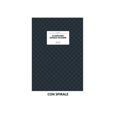 Scadenziario a4 c/spirale 24fg gen-dic
