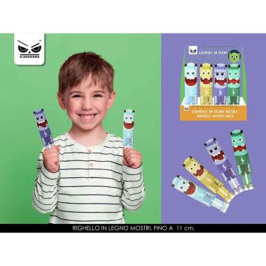 Righello in legno mostri (cf36)