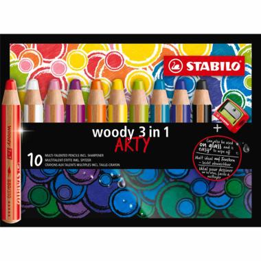 Stabilo pastello woody 3 in 1 arty