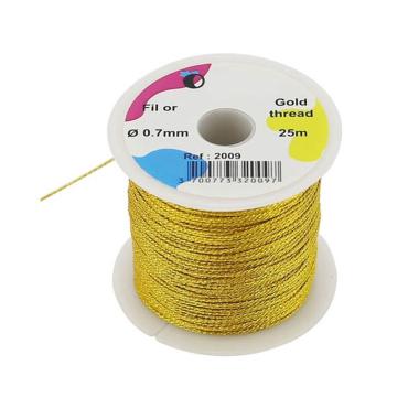 Cordoncino oro diam.mm. 0,7 x 25 mt.
