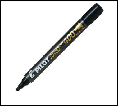 Marker permanent 400 punta scalpello nero cf12