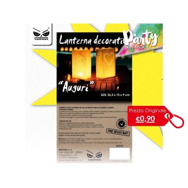 Lanterna decorativa auguri