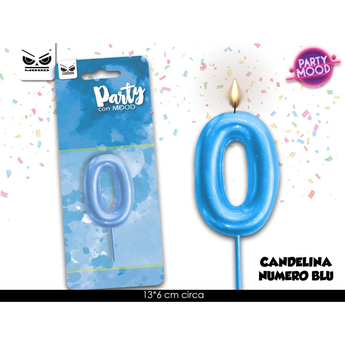 Candelina azzurra numero 0