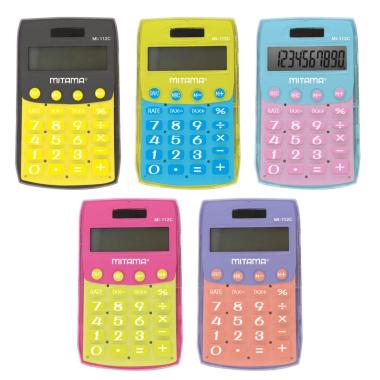 Calcolatrice pocket trendi mitama 10 cifre 11,5x70