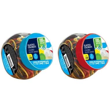 Elastici colorati in barattolo 100gr mitama