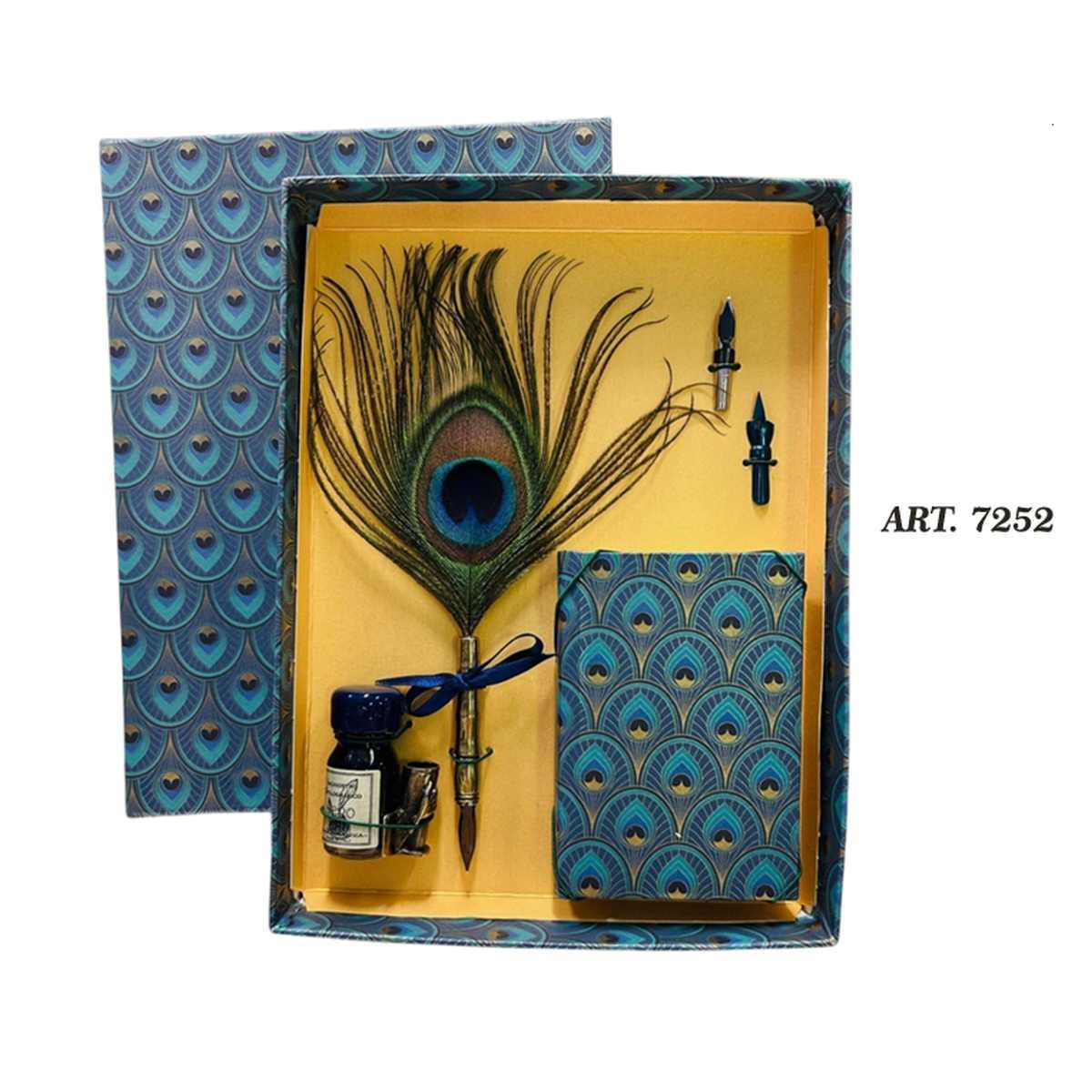 Piuma pavone ink p.p libretto