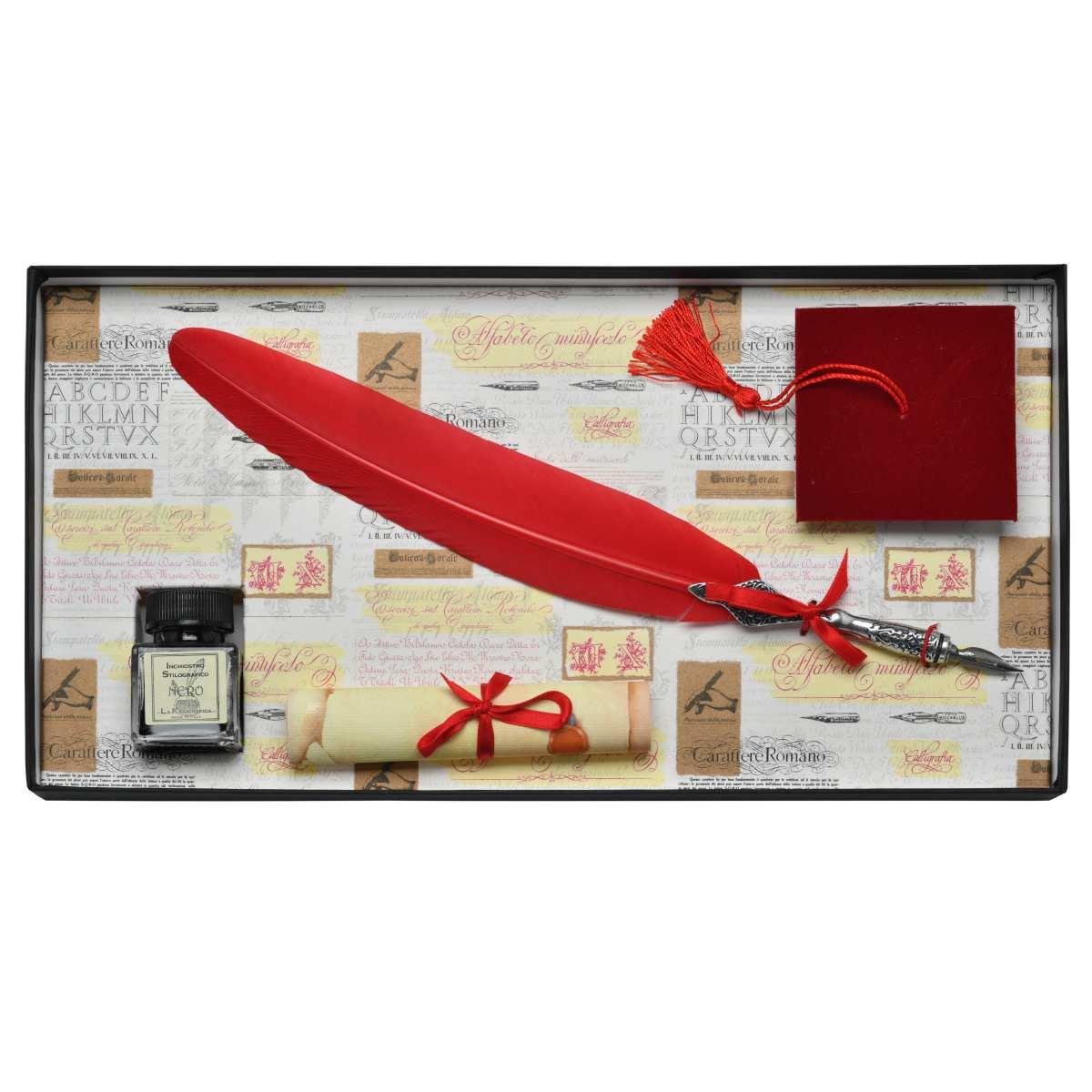 Set laureato con piuma