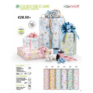 Carta regalo ecocarta fiori di campo scatole da 100 fogli