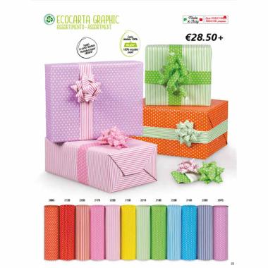 Carta regalo ecocarta graphic scatole da 100 fogli