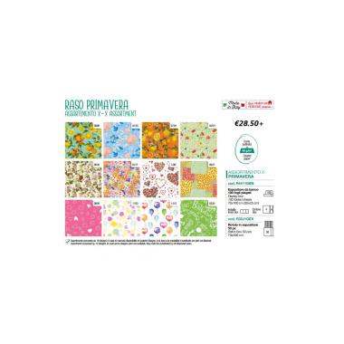 Carta regalo raso primavera scatole da 100 fogli ass.x