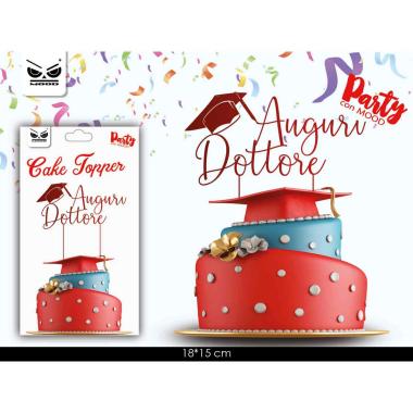 Cake topper tanti auguri dottore
