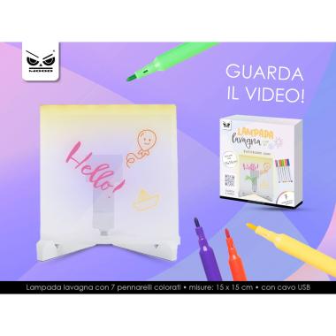 Lampada lavagna con 7 pennarelli