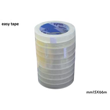 Nastro trasparente easy tape 15x66 pz.10
