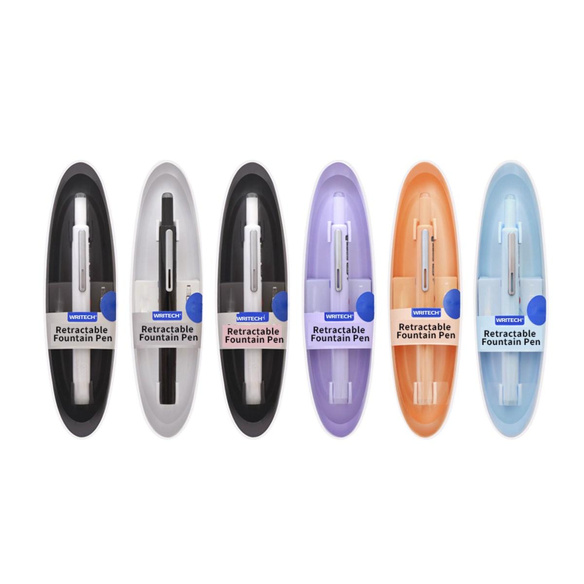 Penna stilografica a scatto + ink blu