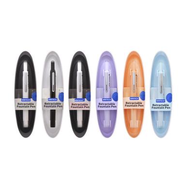 Penna stilografica a scatto + ink blu