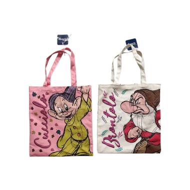 Borsa tote bag verticale biancaneve e i 7 nani