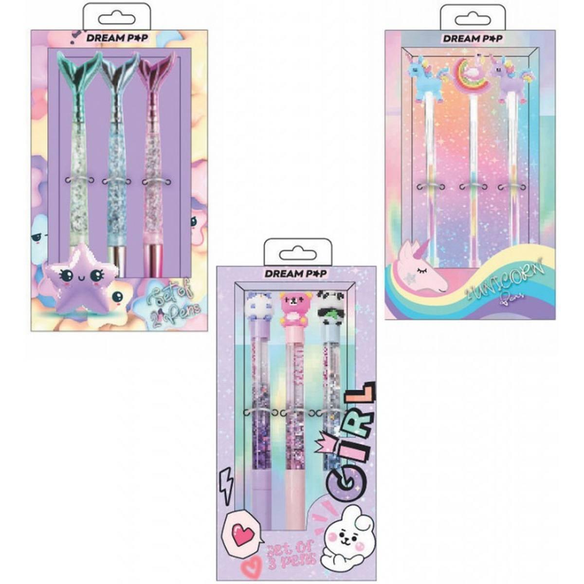 Box assortito 12 set 3 penne tri-coastal dreampop