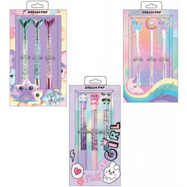 Box assortito 12 set 3 penne tri-coastal dreampop