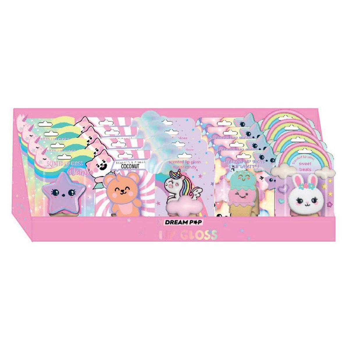 Kit con 20 lip gloss tri-coastal dreampop