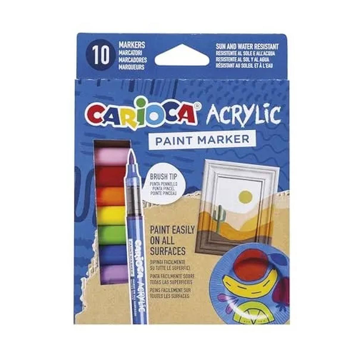Carioca acrilyc paint marker 10pz