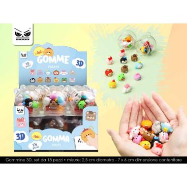Gommine 3d alta quaklita' set 12pz