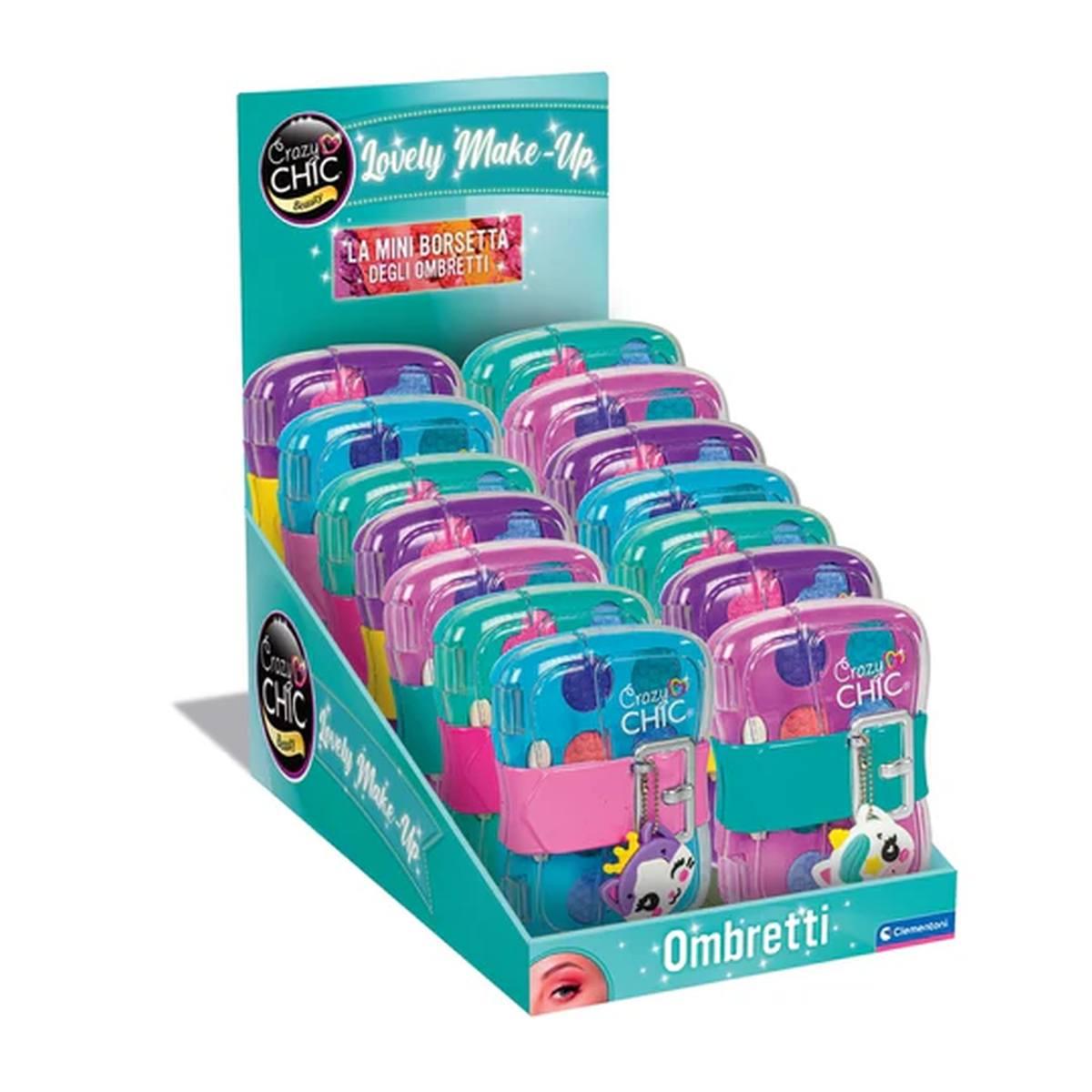 Crazy chic mini borsetta degli ombretti