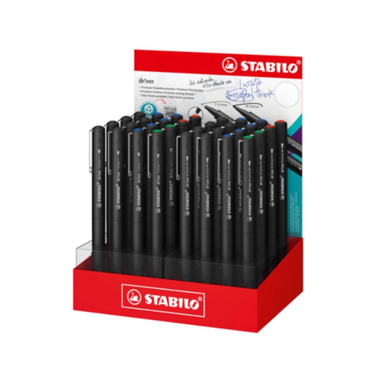 Stabilo penne fineliner driver 32pz 4 colori