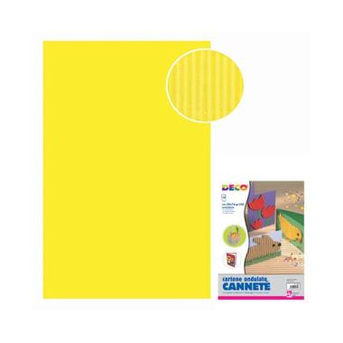 Cartoncino ondulato 50x70 fg.10 giallo