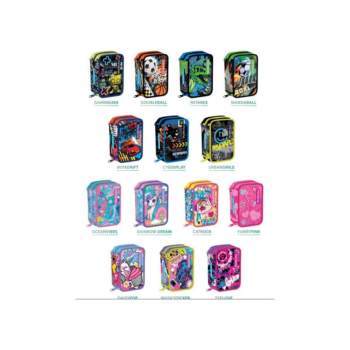 Astuccio triplo mix boy/girl mitama astucci tripli