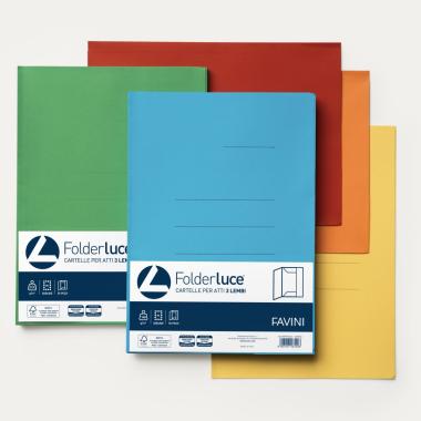 Cartella c/lembi folder con stampa 25x35 200gr fg50 azzurro