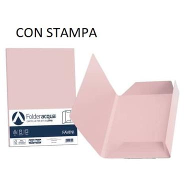 Cartella c/lembi folder con stampa 25x35 200gr fg50 rosa