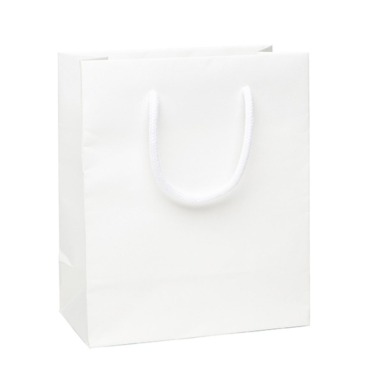 Shopper manico cordino lux gr.180 42x37x13 bianco