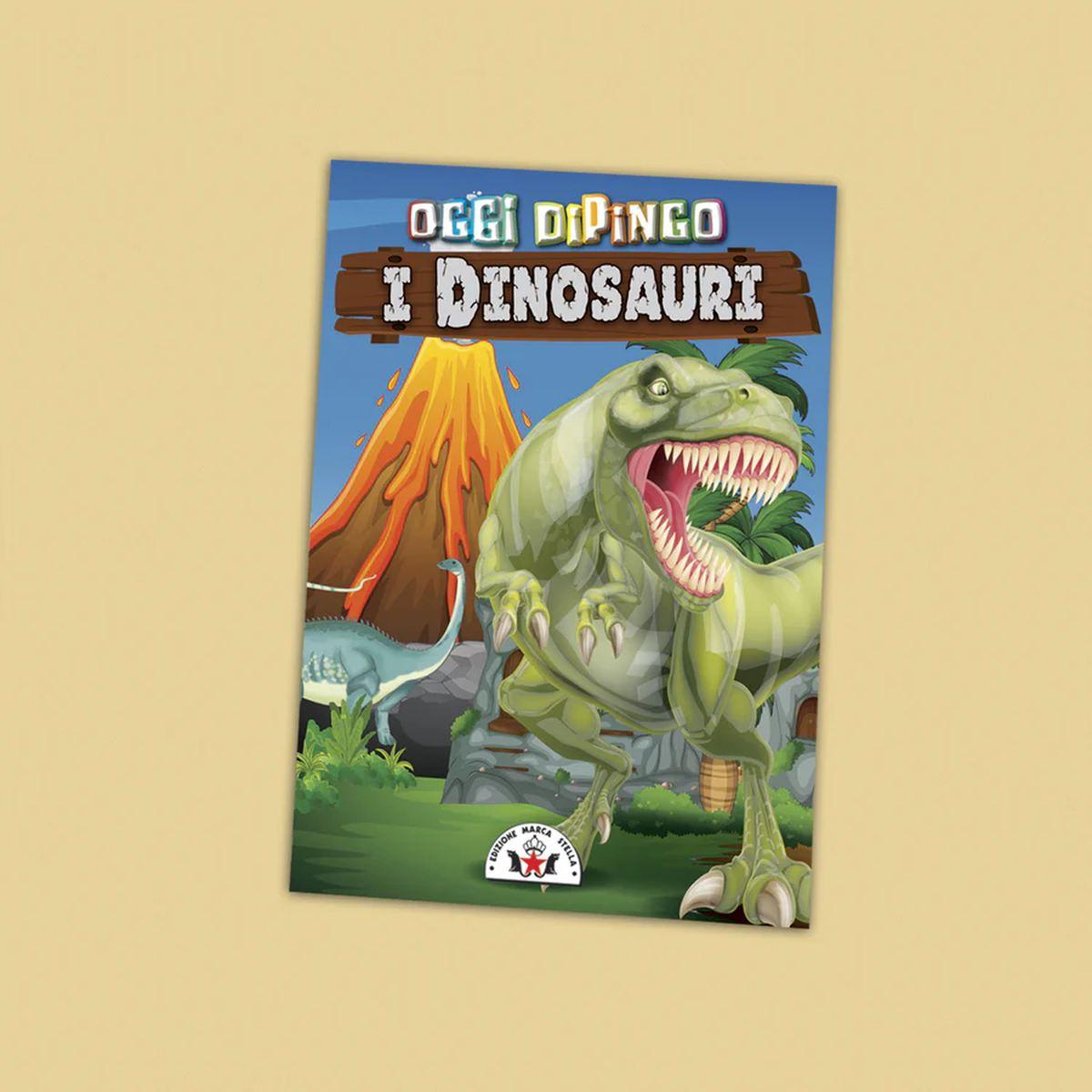 Album da dipingere i dinosauri i serie