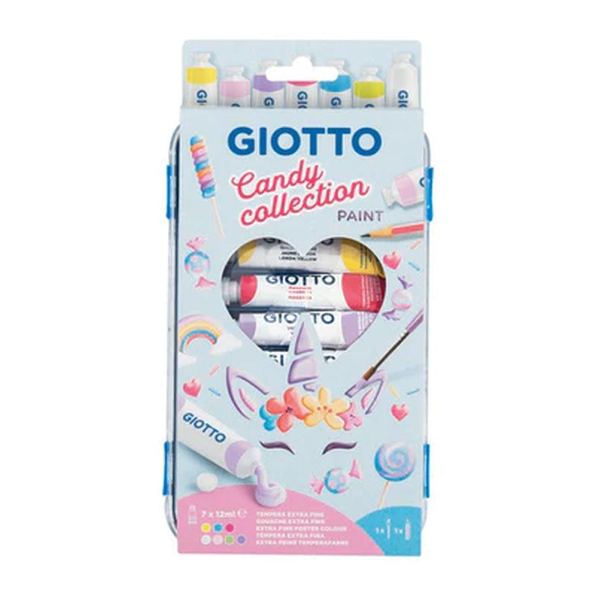 Giotto tempera paint candy 7 colori 12ml