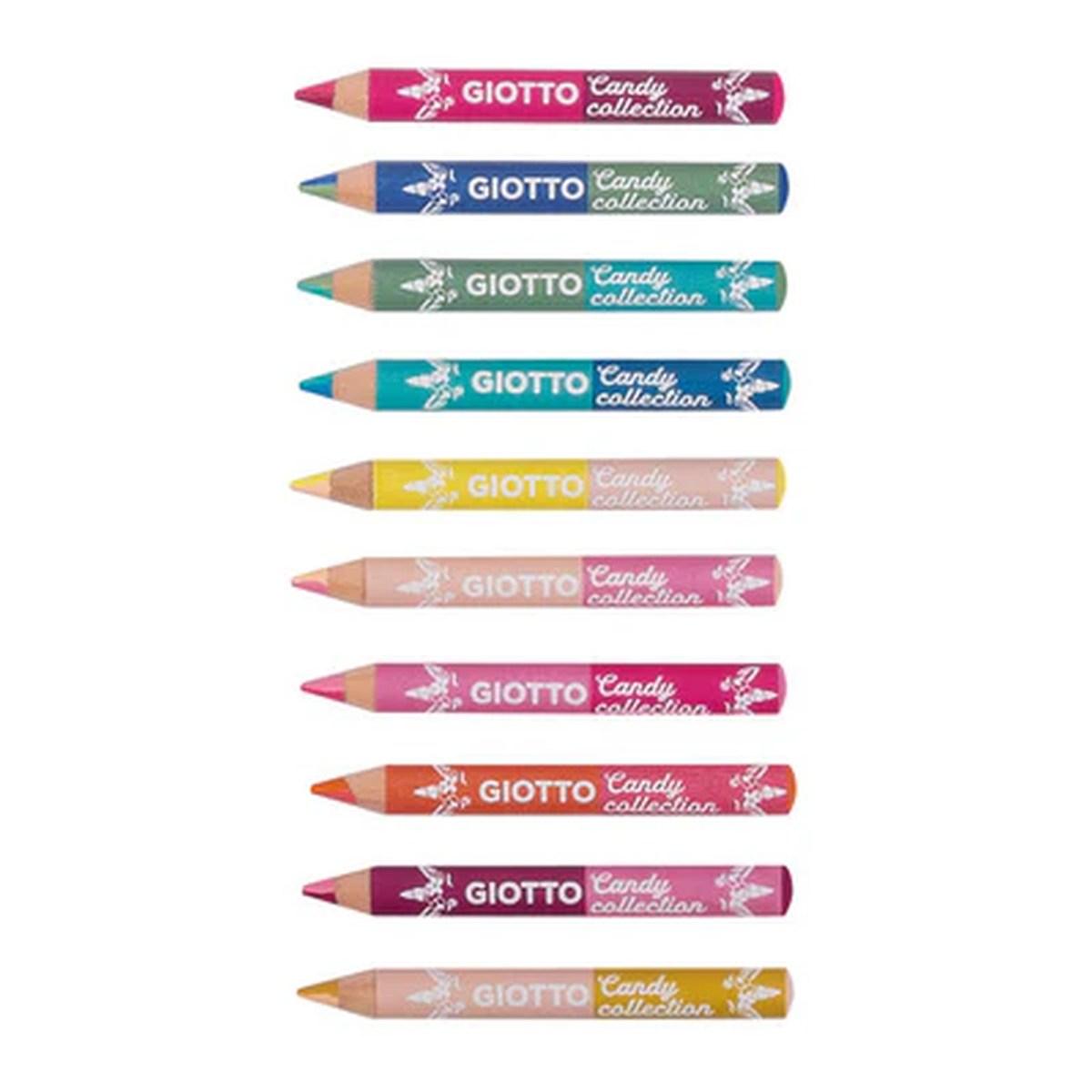 Giotto pastelli con punta bicolore magic duo candy collection