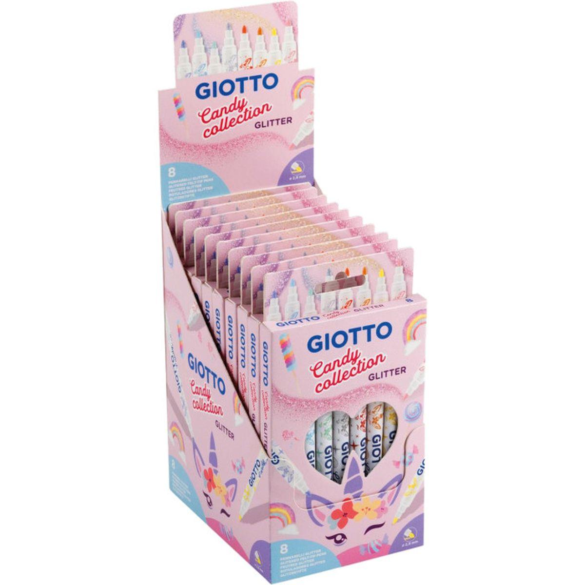 Giotto turbo glitter candy collection cf8