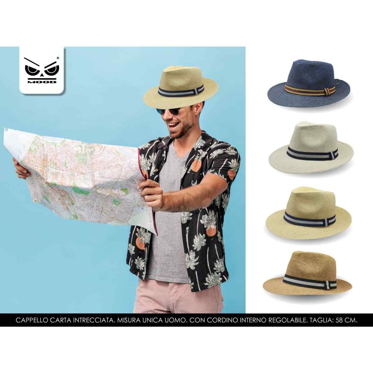 Cappello panama uomo classic