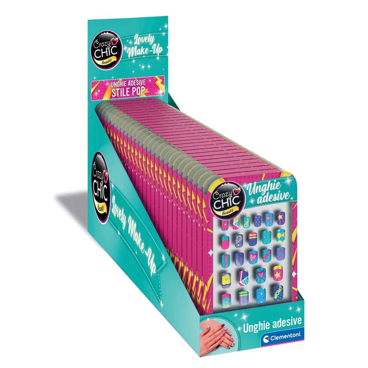 Unghie adesive stile pop