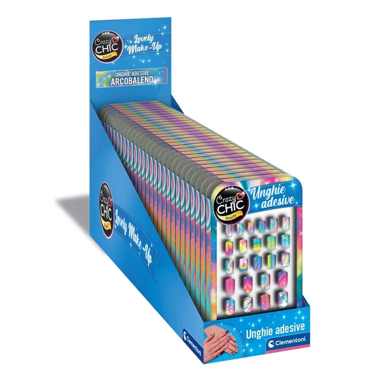 Unghie adesive arcobaleno