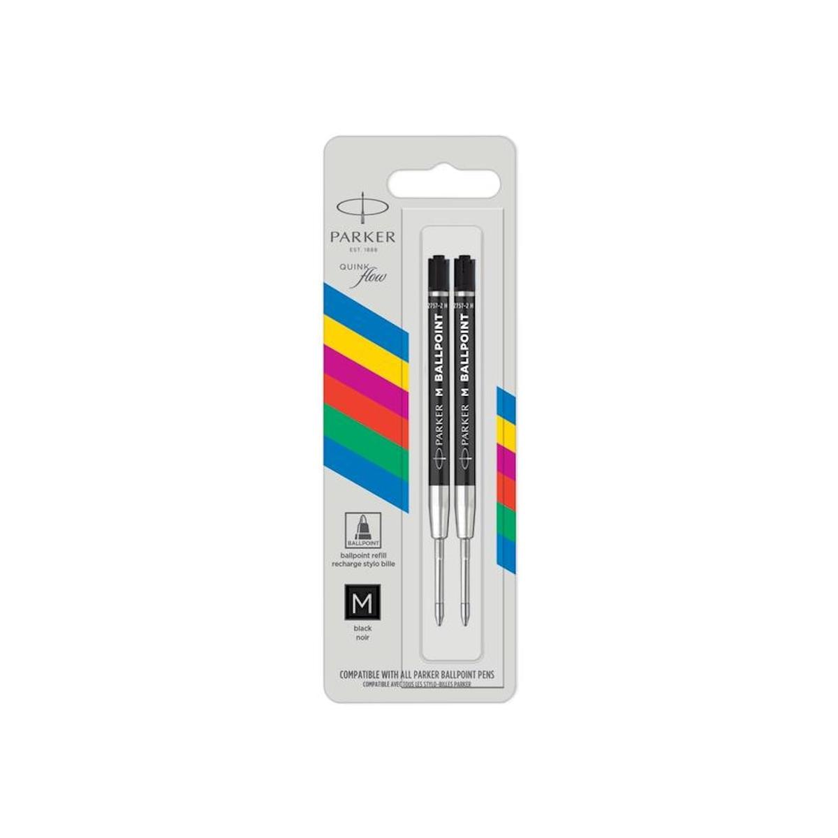 Refil parker gel 0,7 nero bl.2