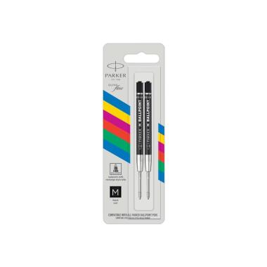 Refil parker gel 0,7 nero bl.2