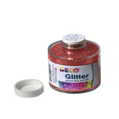 Glitter barattolo ml.150 rosso