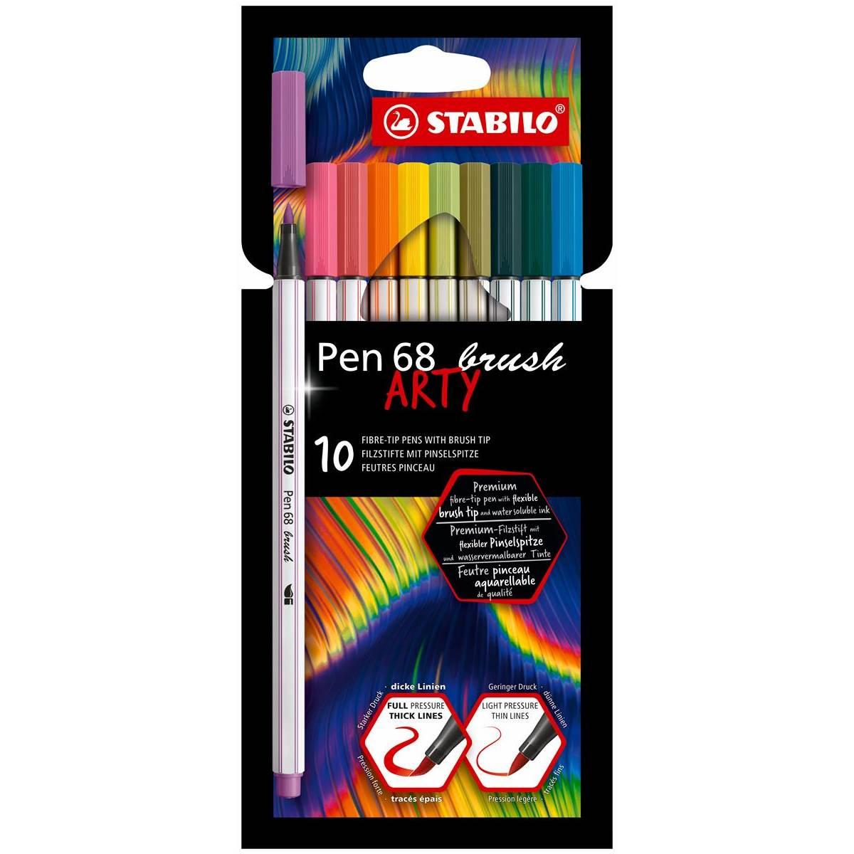 Stabilo pen 68 brush arty 10pz