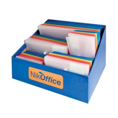 Espositore busta c/bottone color/ass 120 pz