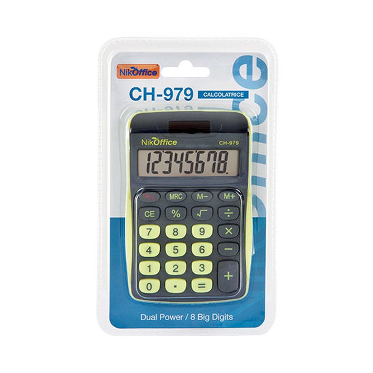 Calcolatrice  8 digits ch-979 blister