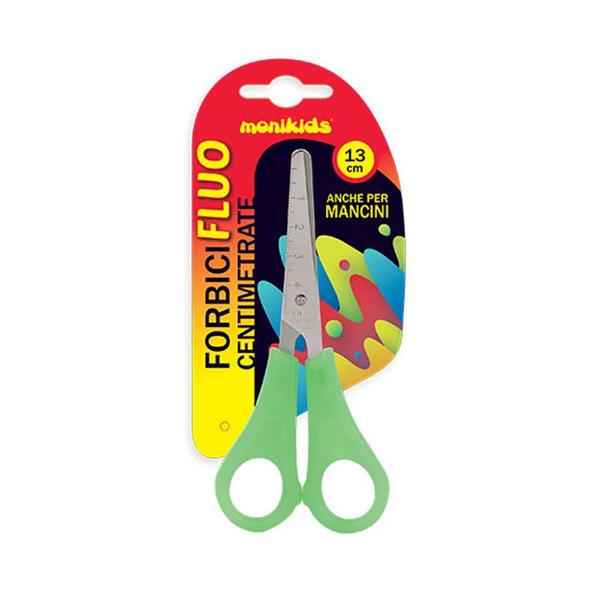 Forbice 13cm neon per mancini tubo 24 pz