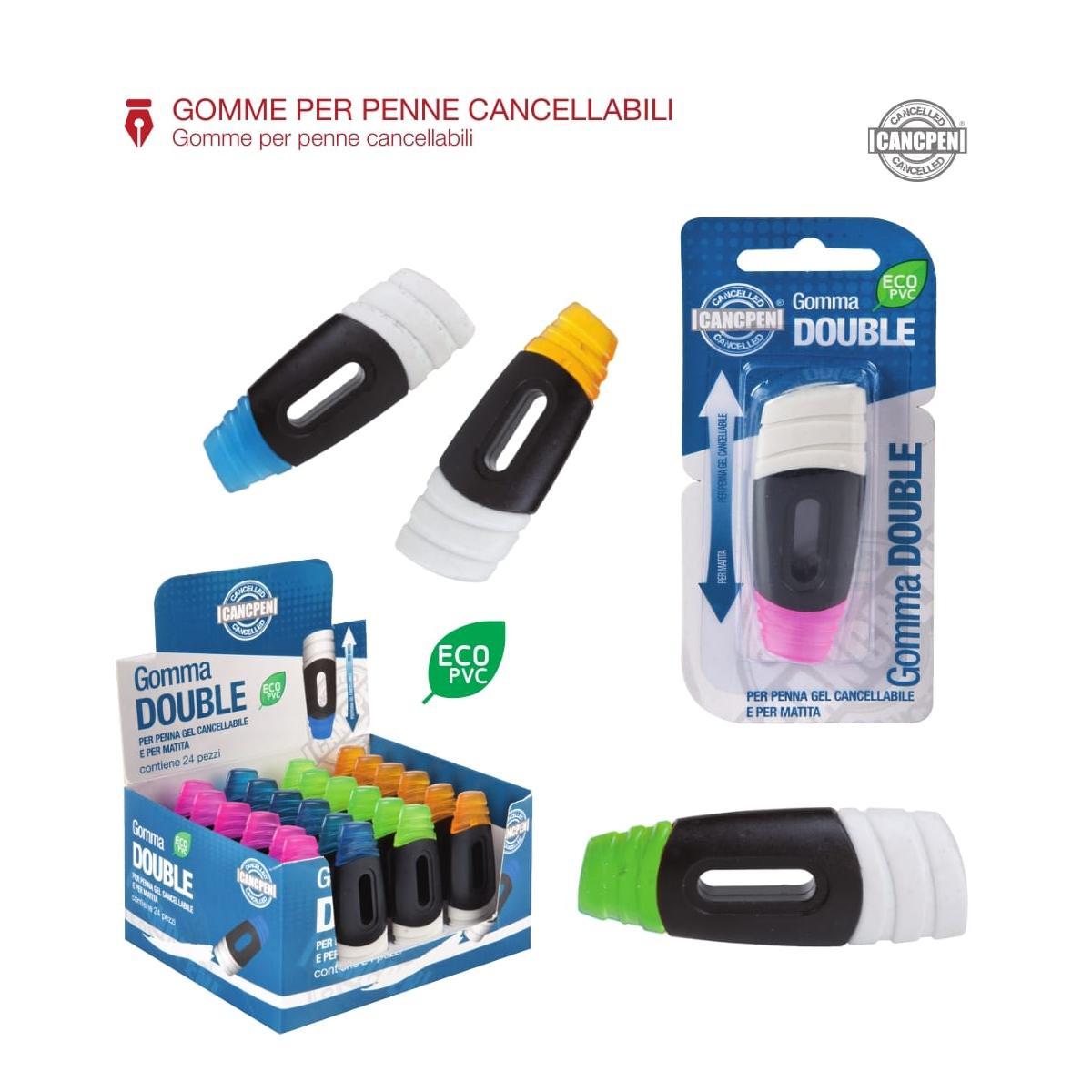Gomma double use matita/cancpen es 24 pz