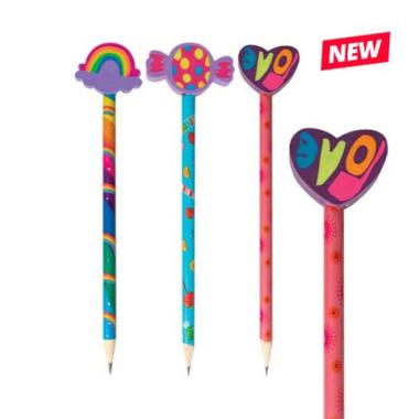 Matite con gomma love espo 42 pz