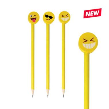 Matite con gomma emoticon espo 42pz