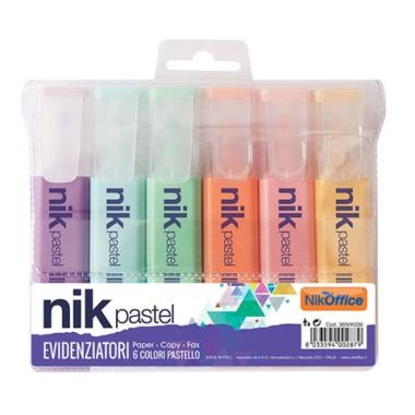 EVIDENZIATORI 6pz COL PASTEL ASS CF 8 BL